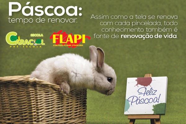 Em clima de Páscoa.